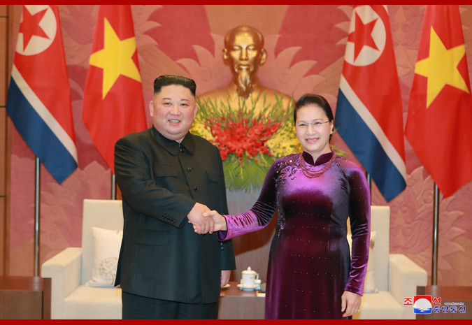 Chủ tịch Kim Jong-un gặp gỡ Chủ tịch Quốc hội Nguyễn Thị Kim Ngân