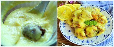 Đổ nước cam ra bát, thêm sốt mayonaise vào trộn đều (bạn có thể điều chỉnh tỷ lệ theo khẩu vị nhưng tỷ lệ nước cam và salad dressing 1:1 là ngon). Trút phần sườn vừa chiên vào bát hỗn hợp sốt rồi đảo đều. Gắp sườn ra đĩa, trang trí bằng vài lát cam thái mỏng và nhánh bạc hà cho đẹp mắt. Đổ nước cam ra bát, thêm sốt mayonaise vào trộn đều (bạn có thể điều chỉnh tỷ lệ theo khẩu vị nhưng tỷ lệ nước cam và salad dressing 1:1 là ngon). Trút phần sườn vừa chiên vào bát hỗn hợp sốt rồi đảo đều. Gắp sườn ra đĩa, trang trí bằng vài lát cam thái mỏng và nhánh bạc hà cho đẹp mắt.