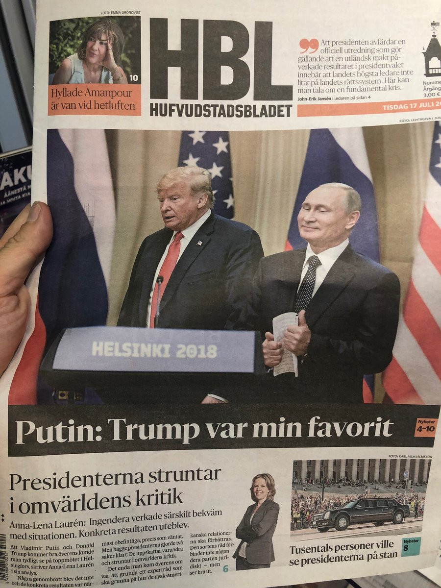 Tờ báo Thụy Điển HBL