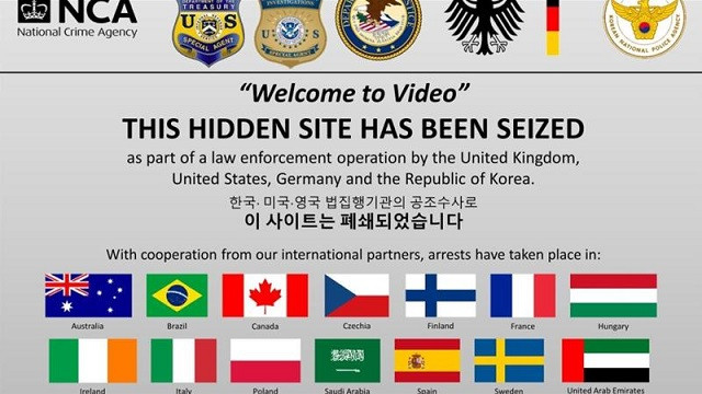 Bộ Tư pháp Mỹ tuyên bố web đen "Welcome to Video" đã bị vô hiệu hóa. Bộ Tư pháp Mỹ tuyên bố web đen "Welcome to Video" đã bị vô hiệu hóa.