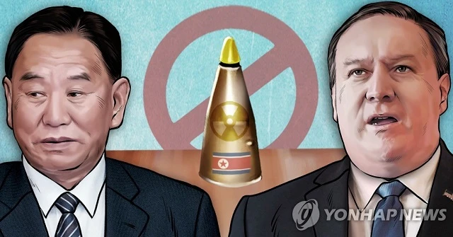 Ông Kim Yong-chol và Ngoại trưởng Mỹ Mike Pompeo