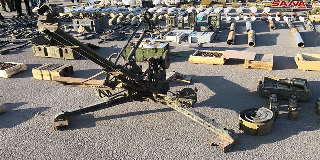 Quân đội Syria phát hiện lượng vũ khí lớn 