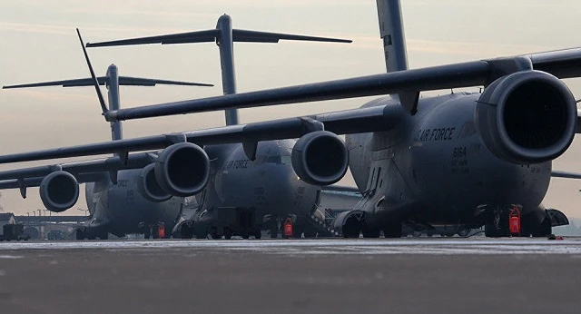 Máy bay C17 Globemaster III của Không lực Mỹ.