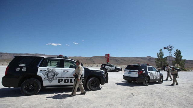 Lực lượng cảnh sát có mặt để đảm bảo anh ninh.