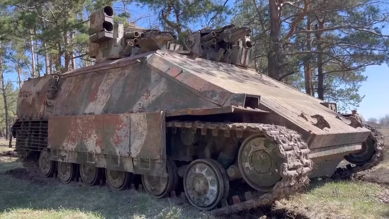 Xe bọc thép Azovets của Ukraine, ngày 5/4 năm 2024. (Ảnh: Sputnik)