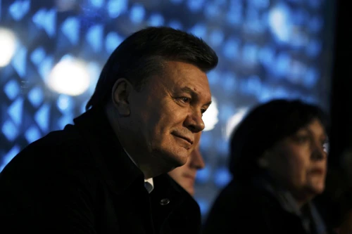 Ông Victor Yanukovych tại Lễ khai mạc Olympic Sochi hôm 7/2. Ảnh: Reuters