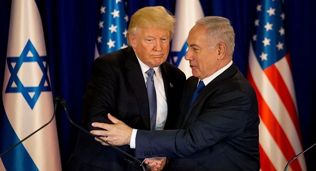 Tổng thống Mỹ Donald Trump và Thủ tướng Israel Netanyahu 