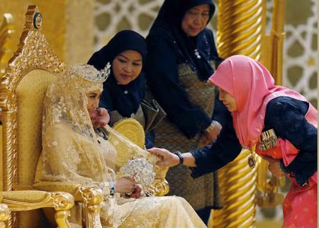 Đám cưới vàng của hoàng gia Brunei