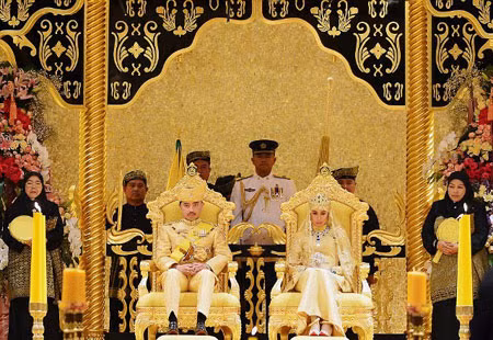 Đám cưới vàng của hoàng gia Brunei