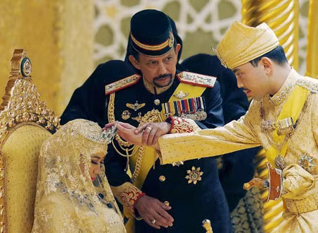 Đám cưới vàng của hoàng gia Brunei