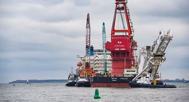 Hoạt động đặt ống dẫn khí của dự án Nord Stream 2.