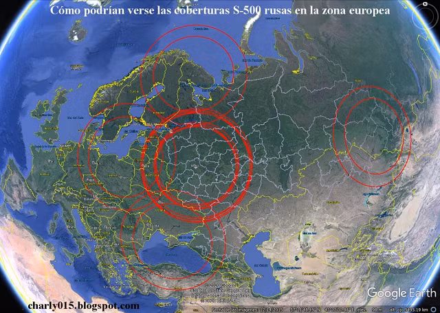 S-500 có thể dễ dàng bao phủ toàn bộ lãnh thổ Nga
