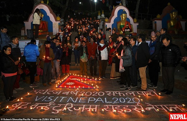 Lễ đón năm mới ở Nepal.