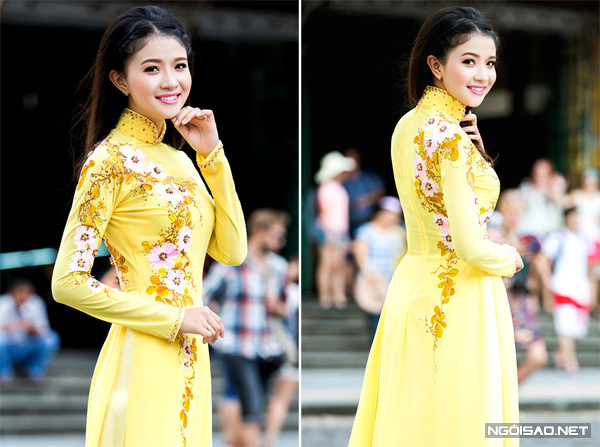 Áo dài hoa "phá cách" cho cô dâu ngày cưới ảnh 3 1-4992-1437707139.jpg