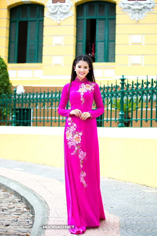 Áo dài hoa "phá cách" cho cô dâu ngày cưới ảnh 6 4-4479-1437707140.jpg