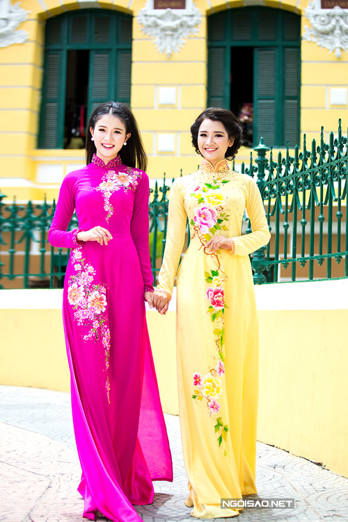 Áo dài hoa "phá cách" cho cô dâu ngày cưới ảnh 8 6-2113-1437707140.jpg