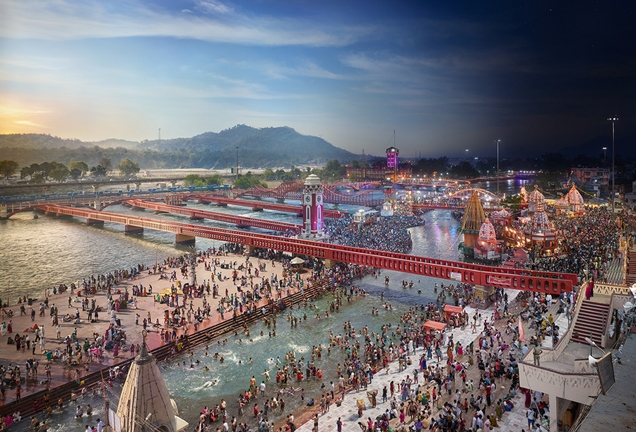 Lễ hội Kumbh Mela ở Haridwar, Ấn Độ Lễ hội Kumbh Mela ở Haridwar, Ấn Độ