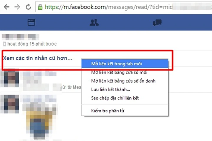 6 bước đơn giản tìm lại tin nhắn đầu tiên trên Facebook