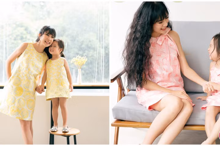 Con gái Lý Hải tinh nghịch, tạo dáng đáng yêu bên mẹ Minh Hà