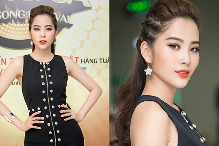 Nam Em diện đầm nghìn đô do "bà trùm" Donatella Versace thiết kế