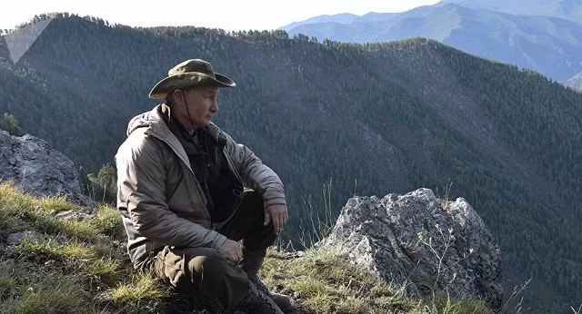 Tổng thống Putin trong một chuyến đi dã ngoại