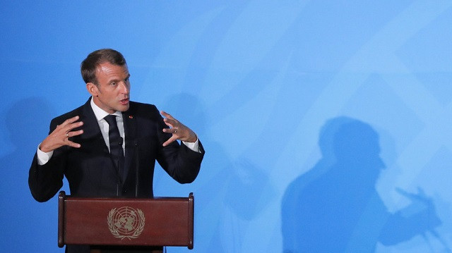 TT Pháp Macron tỏ ra thất vọng với bài phát biểu của Thunberg.