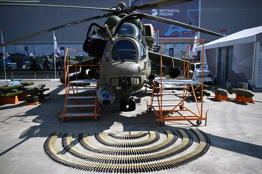 Máy bay trực thăng Mi-35P và các mô hình đạn dược của nó