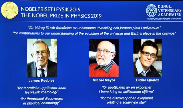 3 nhà khoa học được nhận giải Nobel Vật lý 2019.