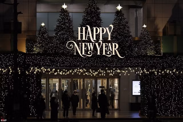 Trang trí đón năm mới tại Hàn Quốc.