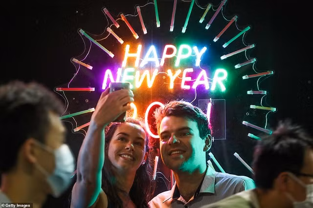 Người dân Australia đón năm mới.