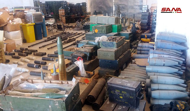 Vũ khí quân đội Syria thu giữ được ở Al-Quneitra