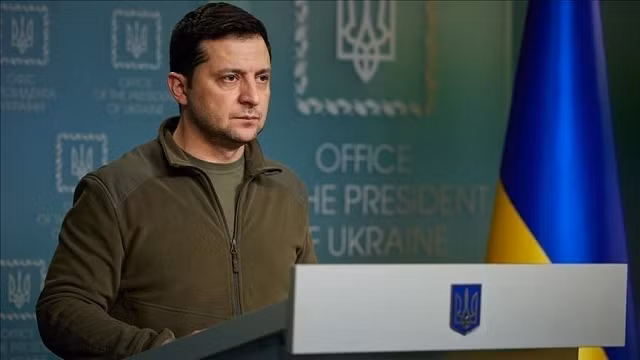 Tồng thống Ukraine Zelensky.