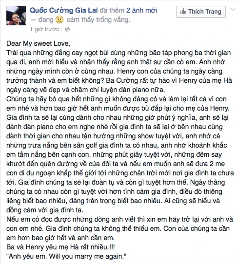 Sự thật lời cầu hôn Cường Đô La dành cho Hà Hồ đang được chia sẻ rầm rộ