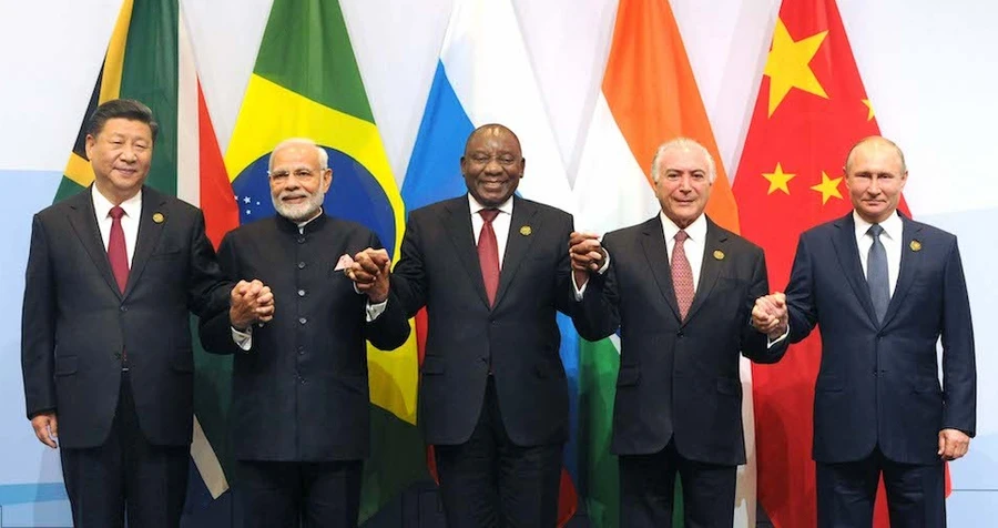 Lãnh đạo các nước thành viên nhóm BRICS.