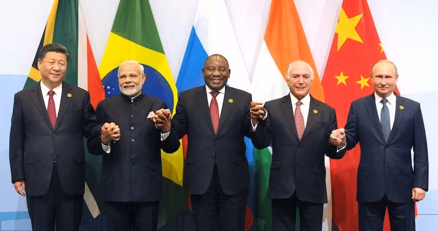 Lãnh đạo các nước thành viên nhóm BRICS.