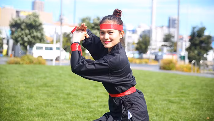 Cô bạn yêu thích võ cổ truyền của dân tộc