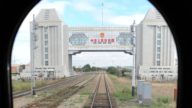 Biên giới Nga - Trung tại tuyến đường sắt Manchuria - Siberia.