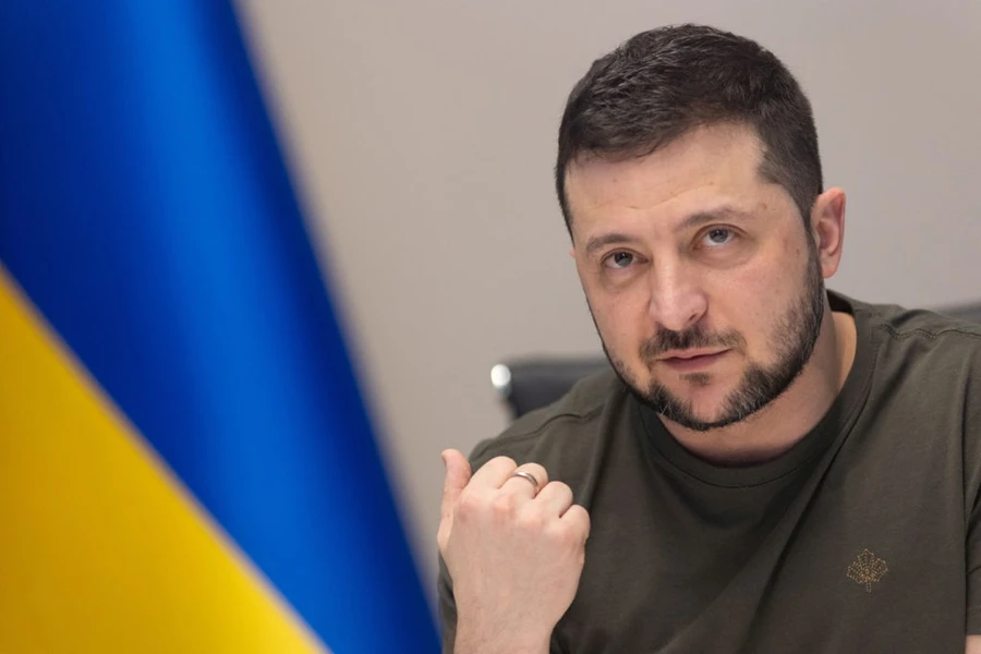 Tổng thống Ukraine Zelensky.