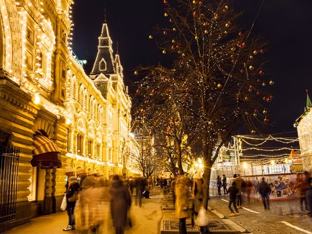 Giáng sinh là thời điểm đẹp nhất ở Moscow.