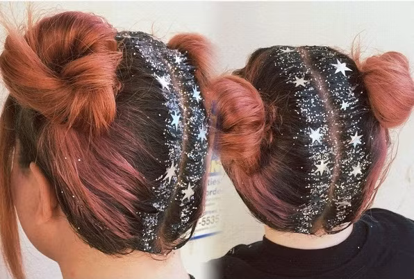 Tóc kim tuyến - xu hướng mới khiến giới trẻ mê mệt ảnh 6