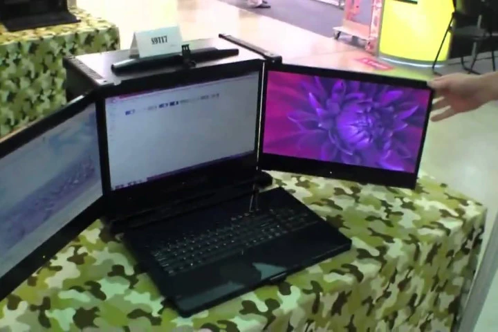 Tự chế laptop 3 màn hình