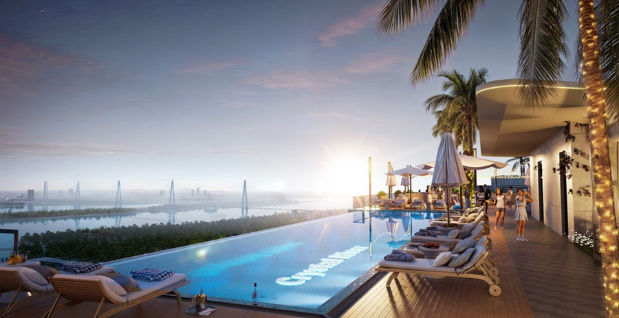 Bể bơi vô cực cao và dài nhất Tây Hồ Tây; Tuyến phố thương mại trên không đầu tiên và dài nhất Tây Hồ Tây; Diện tích “vườn trên không” lớn nhất; và đặc biệt là khu vực lõi cảnh quan nội khu được thiết kế vô cùng độc đáo, mang tới một không gian nghỉ dưỡng kết hợp với công nghệ giải trí và thương mại xa xỉ tràn đầy cảm hứng… là một số tiện ích đẳng cấp bậc nhất của Sunshine Crystal River, hứa hẹn sẽ tạo ra một điểm nhấn “kim cương” về “nghỉ dưỡng tại gia” trên bản đồ bất động sản hạng sang của Hà Nội. Bể bơi vô cực cao và dài nhất Tây Hồ Tây; Tuyến phố thương mại trên không đầu tiên và dài nhất Tây Hồ Tây; Diện tích “vườn trên không” lớn nhất; và đặc biệt là khu vực lõi cảnh quan nội khu được thiết kế vô cùng độc đáo, mang tới một không gian nghỉ dưỡng kết hợp với công nghệ giải trí và thương mại xa xỉ tràn đầy cảm hứng… là một số tiện ích đẳng cấp bậc nhất của Sunshine Crystal River, hứa hẹn sẽ tạo ra một điểm nhấn “kim cương” về “nghỉ dưỡng tại gia” trên bản đồ bất động sản hạng sang của Hà Nội.