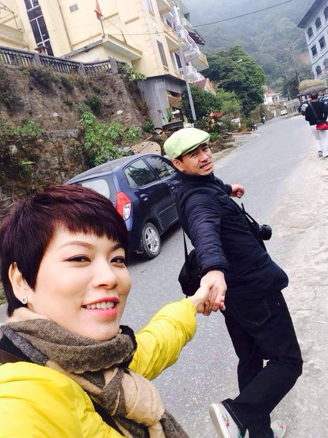 Vợ Xuân Bắc khoe ảnh cả gia đình du xuân