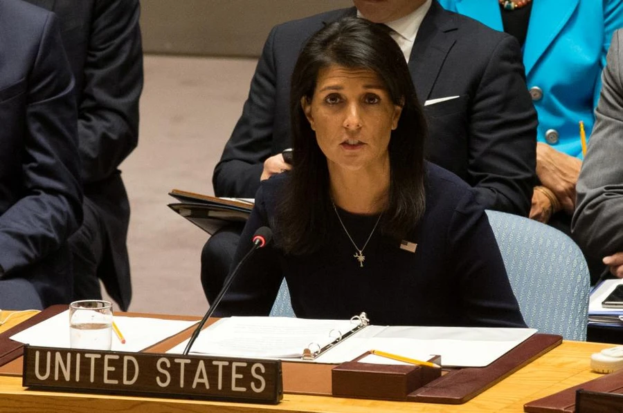 Đại sứ của Mỹ tại Liên hợp quốc Nikki Haley 