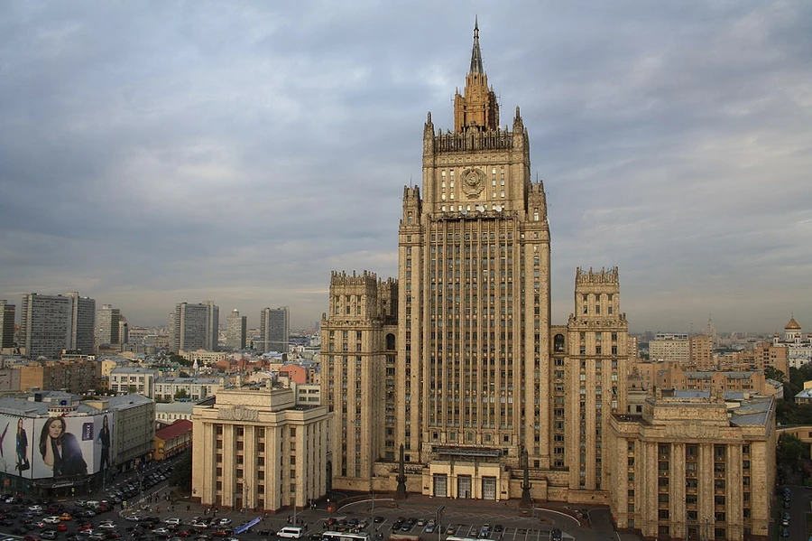 Tòa nhà Bộ ngoại giao Nga ở Moscow.