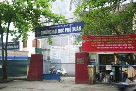 Đề án tuyển sinh riêng Trường Đại học Dân lập Phú Xuân 