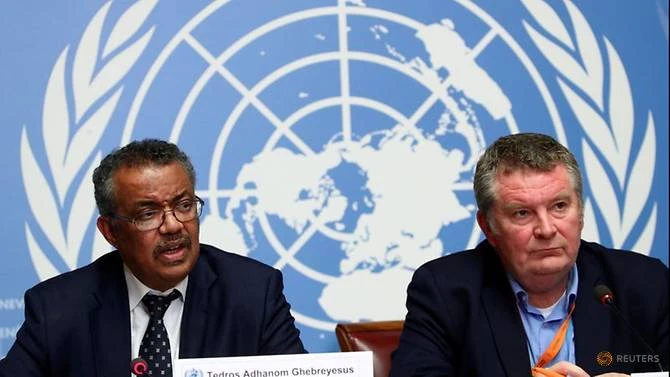 Giám đốc Tedros Adhanom Ghebreyesus (trái) và Chuyên gia khẩn cấp Mike Ryan của WHO.