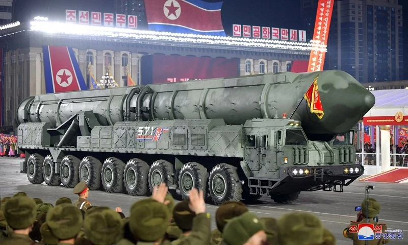 Hệ thống được cho là của mẫu ICBM dùng nhiên liệu rắn đang được Triều Tiên phát triển.