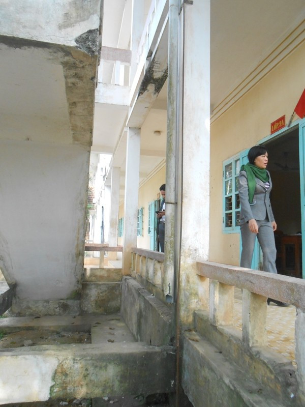 Hiện trường nơi xảy ra vụ tai nạn thương tâm.