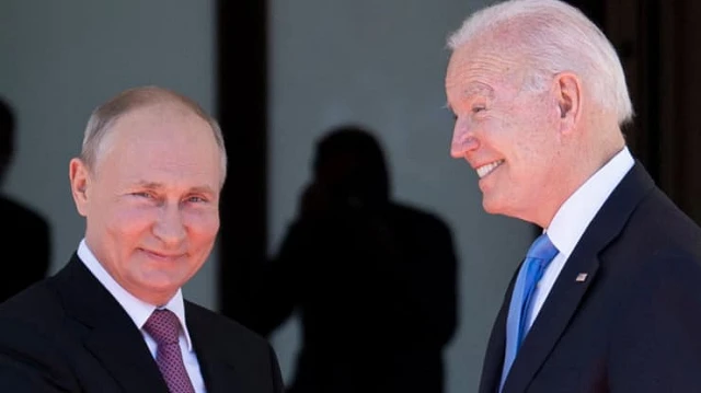 Tổng thống Putin và người đồng cấp Mỹ Biden.